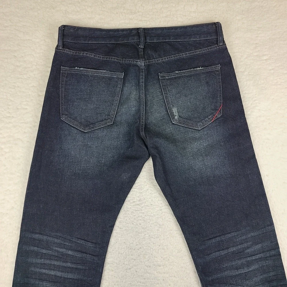 Banana Republic Jeans Mens 33x32 Blue Slim Fit Dark Wash Denim